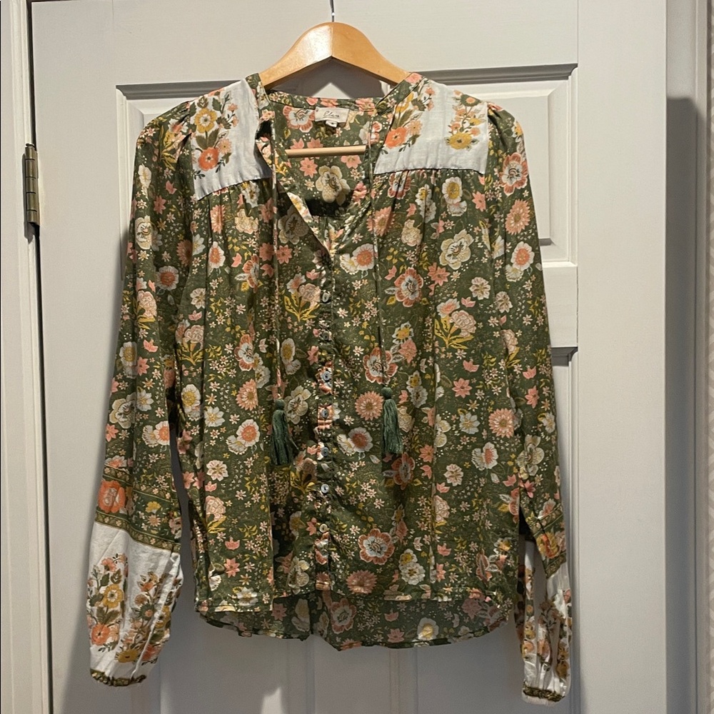 Elan Multicolor Floral Blouse
